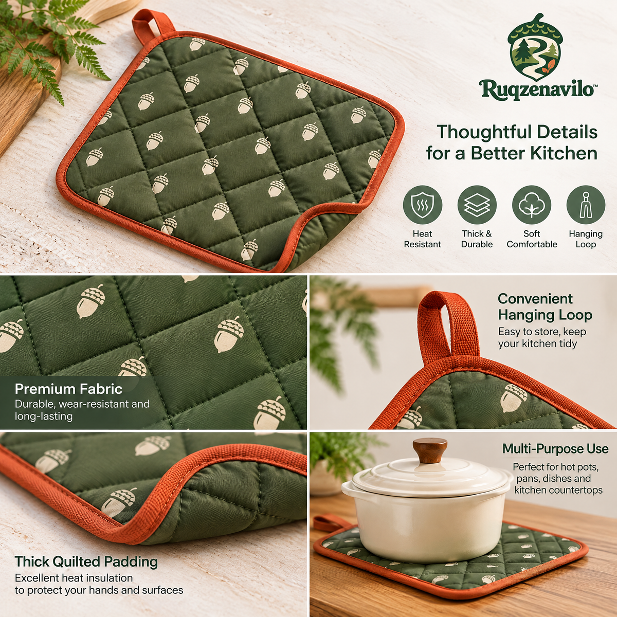 Acorn Rest Quilted Sit Pad – image 3